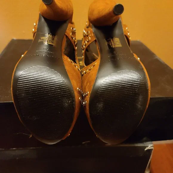 Brown Colin Stuart Stiletto Booties - NIB - Size 7 Womens - Picture 9 of 15